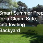 Smart Summer Prep for a Clean, Safe, and Inviting Backyard